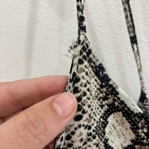 See You Monday Snake Print Slip Midi Dress Size Small - Picture 12 of 12